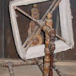 Die komplette Drehhaspel mit dem Zählwerk im Hintergrund, Bild aus Wikipedia